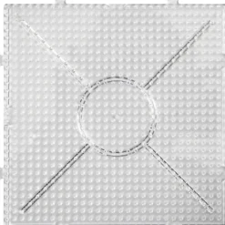 Pärlplattor, stor ihopsättningsbar kvadrat, stl. 15x15 cm, medium, klar, 2 st./ 1 förp.