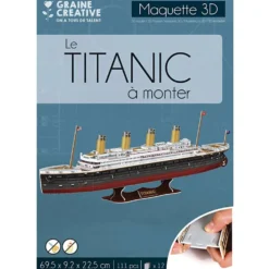 Pussel av 3D, Titanic, stl. 69,5x9,2x22,5 cm, 1 förp.