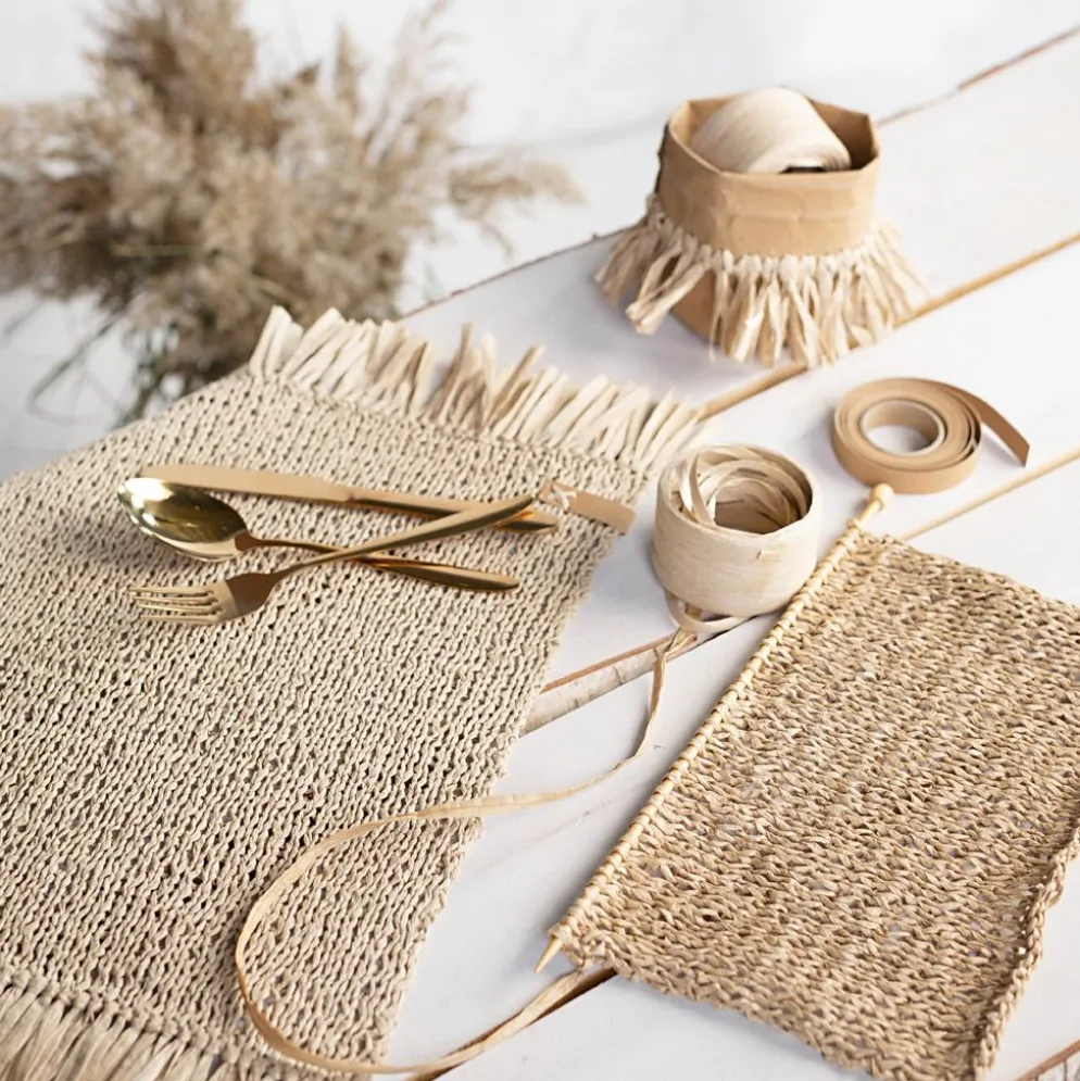 Pysselset - Raffia, 1 set