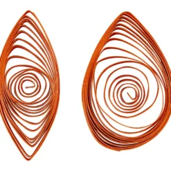 Quilling strimlor, L: 78 cm, B: 5 mm, 120 g, orange, rosa, röd, gul, 100 st./ 1 förp.
