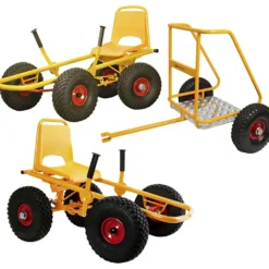 RABO Moon Cars med vagn, gul, 3 st./ 1 förp.