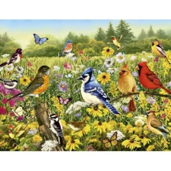Ravensburger pussel Kattungar, Fåglar, 500 brickor, 1 förp.