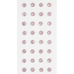 Rhinestones, Dia. 8 mm, ljusröd, 32 st./ 1 förp.