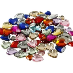 Rhinestones, Dia. 6+10+14 mm, mixade färger, 2520 st./ 1 förp.