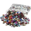 Rhinestones, Runda, Dia. 6+9+12 mm, mixade färger, 3600 st./ 1 förp.