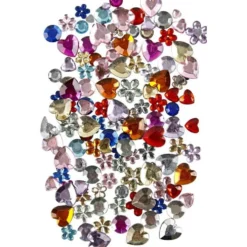 Rhinestones, Runda, Dia. 6+9+12 mm, mixade färger, 3600 st./ 1 förp.
