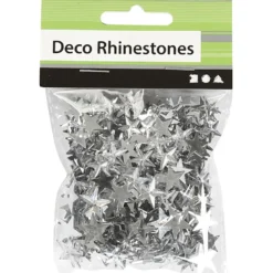 Rhinestones, stl. 11+12+16 mm, silver, 360 st./ 1 förp.