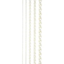 Rhinestones, stl. 2-8 mm, vit, 140 st./ 1 förp.