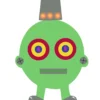 Robot, H: 22,5-24 cm, B: 15-16 cm, 230 g, vit, 16 st./ 1 förp.