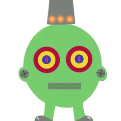 Robot, H: 22,5-24 cm, B: 15-16 cm, 230 g, vit, 16 st./ 1 förp.