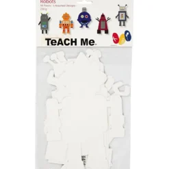 Robot, H: 22,5-24 cm, B: 15-16 cm, 230 g, vit, 16 st./ 1 förp.