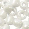Rocaillepärlor, Dia. 4 mm, stl. 6/0, Hålstl. 0,9-1,2 mm, pärlemor, 500 g/ 1 förp.