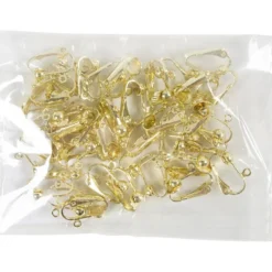 Öronclips, stl. 16,5x1,5x1,6 mm, guldfärgad, 40 st./ 1 förp.
