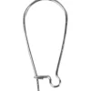 Öronkrokar, L: 25 mm, försilvrad, 6 st./ 1 förp.