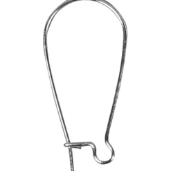 Öronkrokar, L: 25 mm, försilvrad, 6 st./ 1 förp.