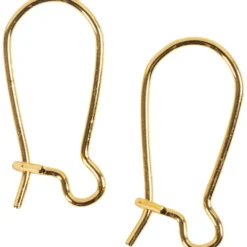 Öronkrokar, stl. 15 mm, förgylld, 10 st./ 1 förp.