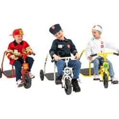 ROSE HERO cykeltaxibilar, Ambulans, brandbil och polis, H: 60 cm, L: 98 cm, B: 60 cm, 3 st./ 1 förp.