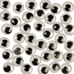 Rörliga Ögon, ej självhäftande, Dia. 12 mm, 30 st./ 1 förp.