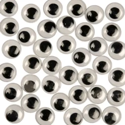 Rörliga Ögon, ej självhäftande, Dia. 12 mm, 1000 st./ 1 förp.