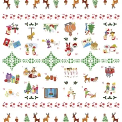 Samtalsduk julkalender, B: 140, 2.50 m/ 1 st.