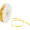 Satinband, B: 3 mm, solgul, 30 m/ 1 rl.