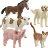 Schleich Bondgårdsdjur, H: 4,5-8 cm, 5 st./ 1 förp.