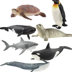 Schleich havsdjur, stl. 6-28 cm, 7 delar/ 1 förp.
