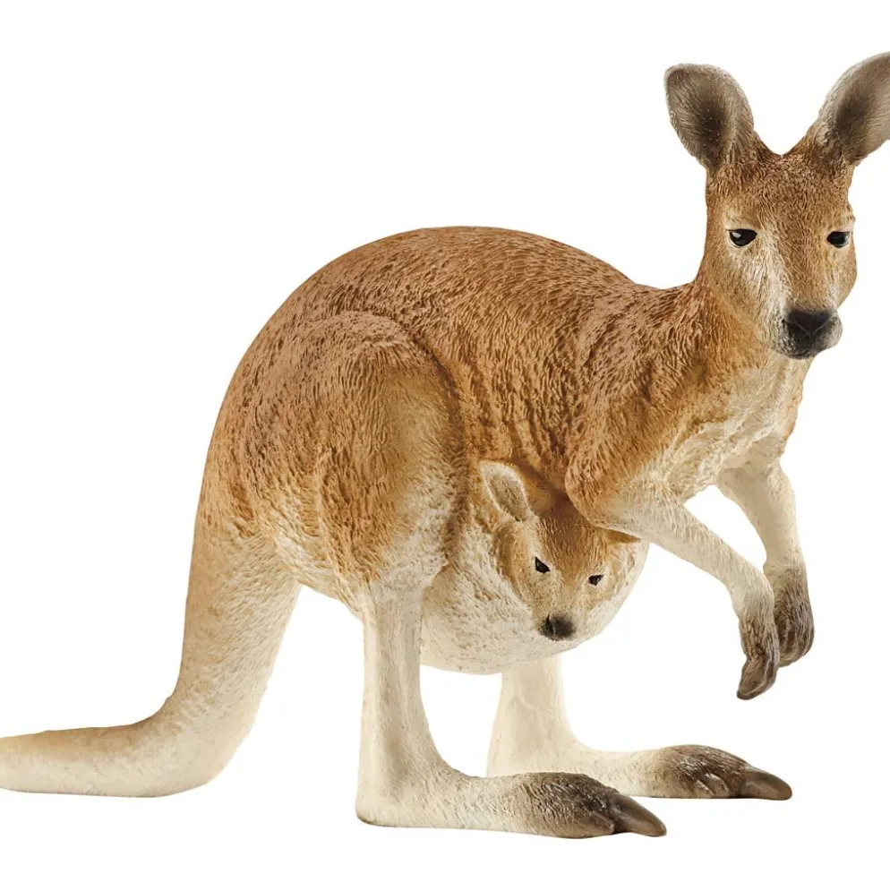 Schleich Vilda djur, Känguru, H: 12 cm, L: 7 cm, B: 3,6 cm, 1 st.