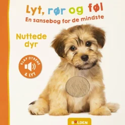 Sensorisk bok: Lyssna, rör och känn, Söta djur, L: 20 cm, B: 20 cm, 1 st.
