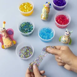 Sequin Clay, blå/grön harmoni, lila/pink harmoni, 6x60 g/ 1 förp.