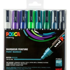 Set med Posca Markers, PC-5M, nr. PC-5M, kallfärger, 8 st./ 1 förp.