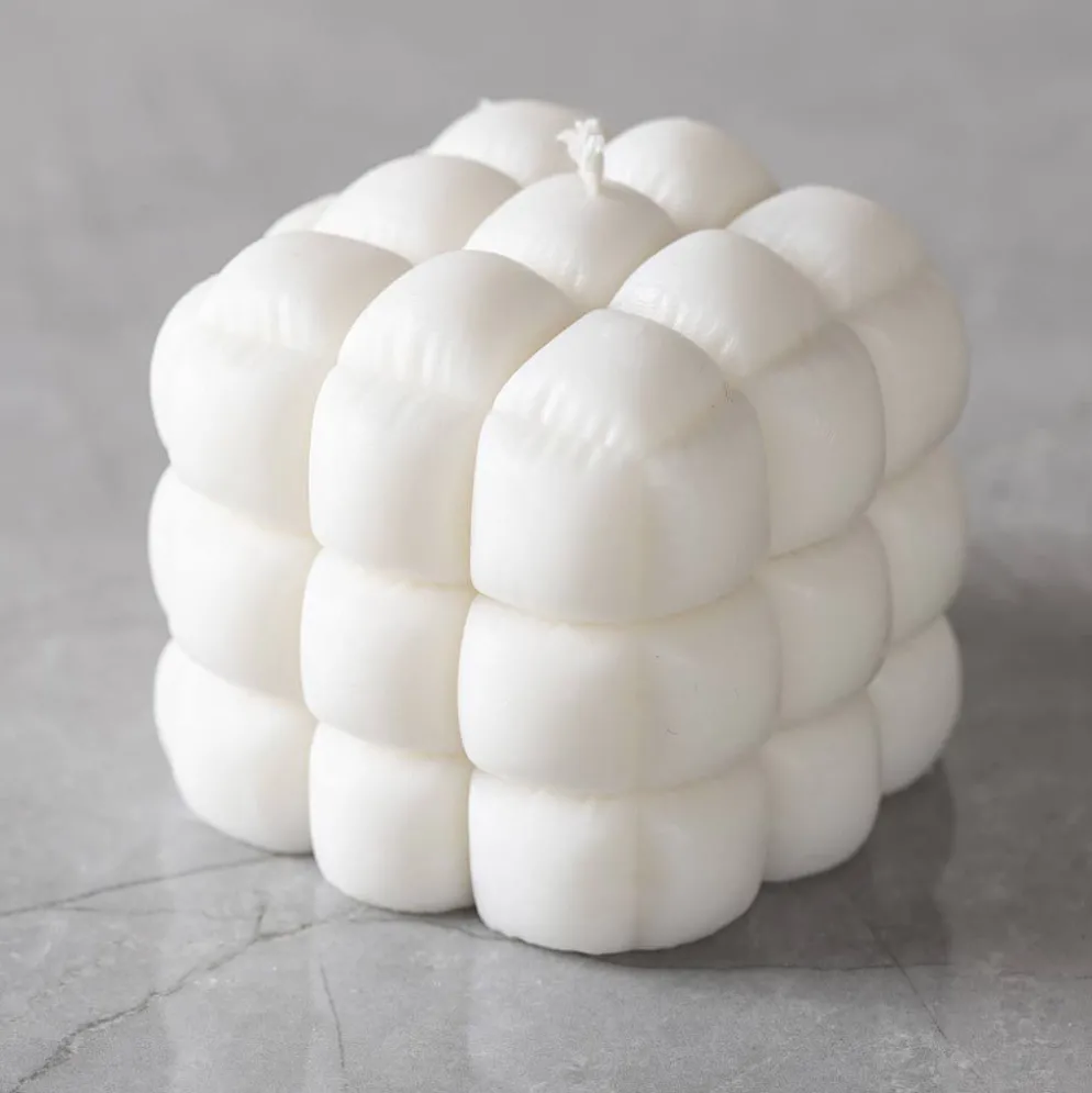 Silikonform, Fyrkantig med bubblor, H: 5 cm, B: 6 cm, Dia. 6 cm, 1 st./ 1 förp.