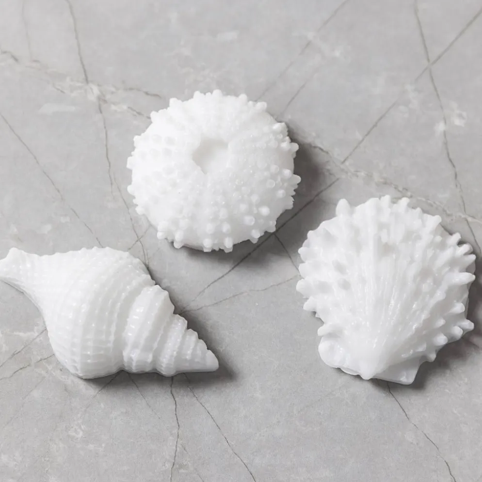 Silikonform, Sjöborre, snäcka, skal, H: 1,5-2 cm, Dia. 3,5-6 cm, 3 st./ 1 förp.