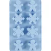 Silikonform, snöflingor och pepparkaksgubbar, H: 2,5 cm, L: 3 cm, B: 4,5 cm, 12,5 ml, 1 st.