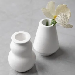 Silikonform, Vas och ljushållare, H: 7,5 cm, Dia. 5,5 cm, matt transparenta, 2 st./ 1 förp.