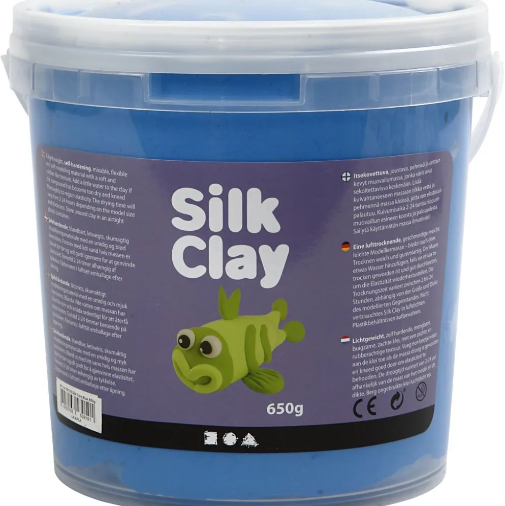 Silk Clay®, blå, 650 g/ 1 hink
