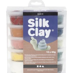 Silk Clay®, dova färger, 10x40 g/ 1 förp.