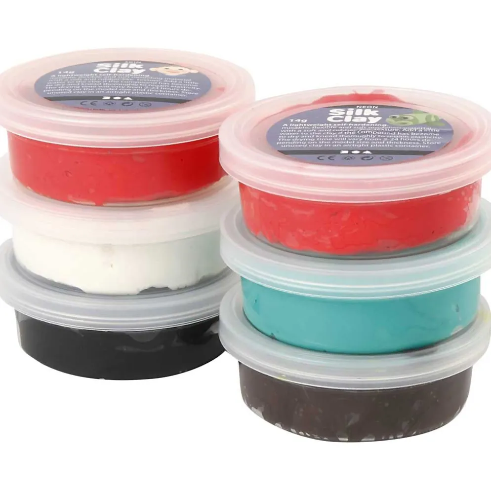 Silk Clay®, julfärger, 6x14 g/ 1 förp.