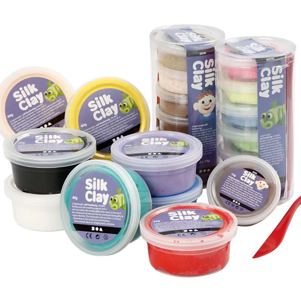Silk Clay®, mixade färger, 22 burk/ 1 förp.
