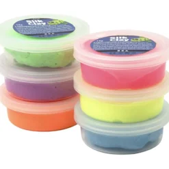 Silk Clay®, neonfärger, 6x14 g/ 1 förp.