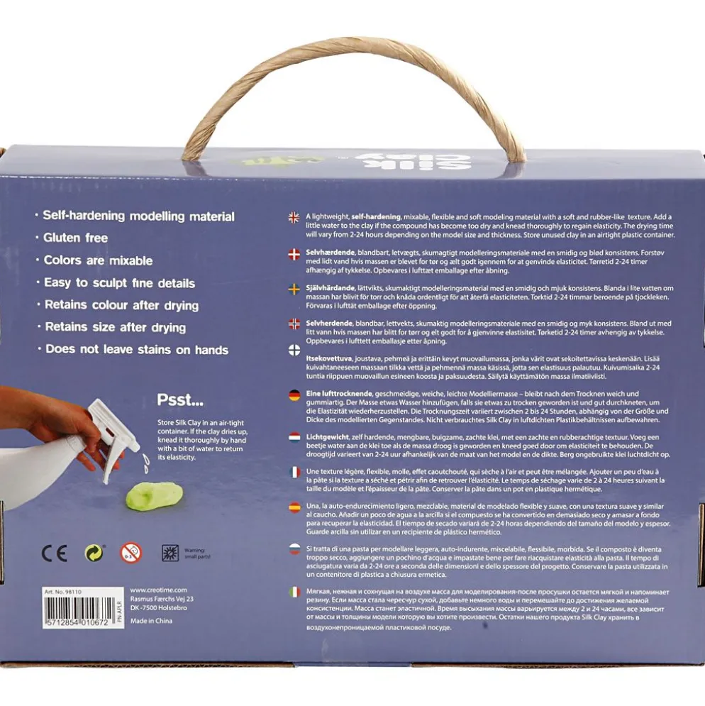 Silk Clay® Presentask, mixade färger, 1 set
