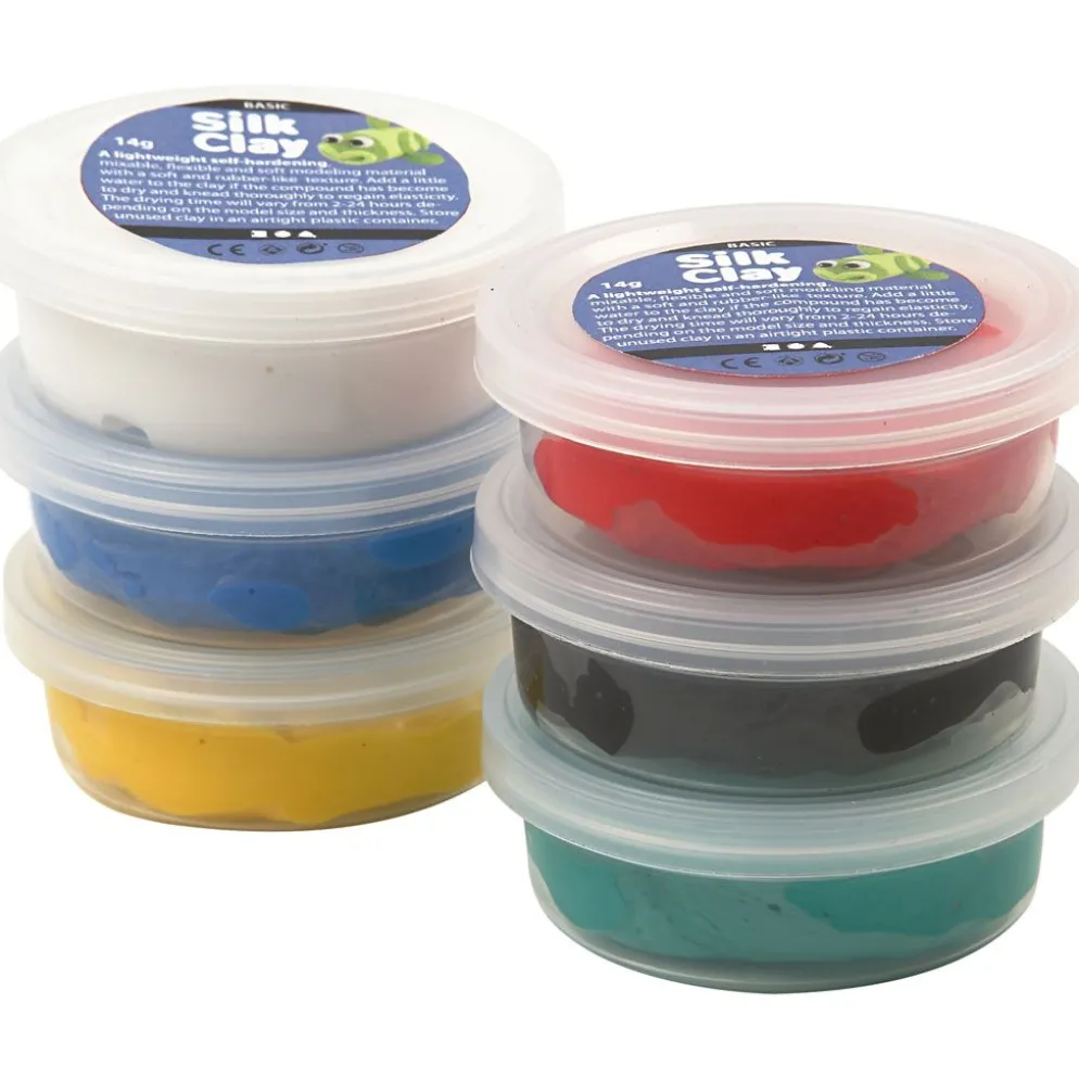 Silk Clay®, standardfärger, 6x14 g/ 1 förp.