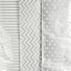 Silkespapper, ark 50x70 cm, 17 g, silver, 6 ark/ 1 förp.