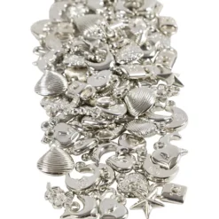 Silverberlocker, stl. 15-20 mm, Hålstl. 3 mm, ca. 200 st., 80 g/ 1 förp.