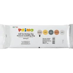 Självhärdande Lera, ljusgrå, 12x1000 g/ 1 förp.