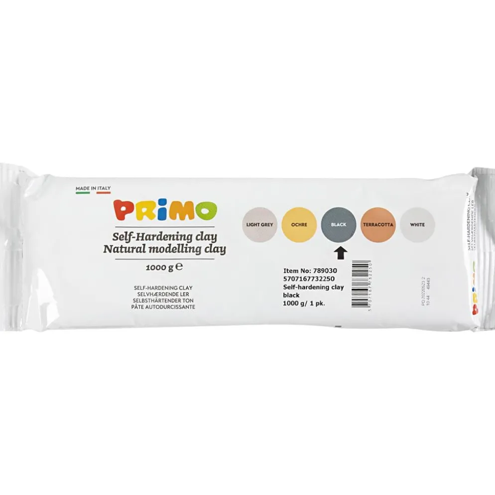 Självhärdande Lera, svart, 12x1000 g/ 1 förp.