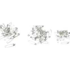 Säkerhetsnålar, L: 28+31+36 mm, tjocklek 0,7-0,8 mm, silver, 600 st./ 1 förp.