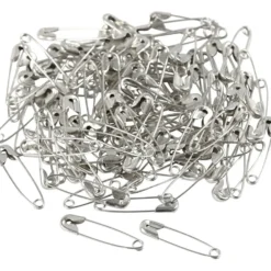 Säkerhetsnålar, L: 22 mm, tjocklek 0,6 mm, silver, 100 st./ 1 förp.