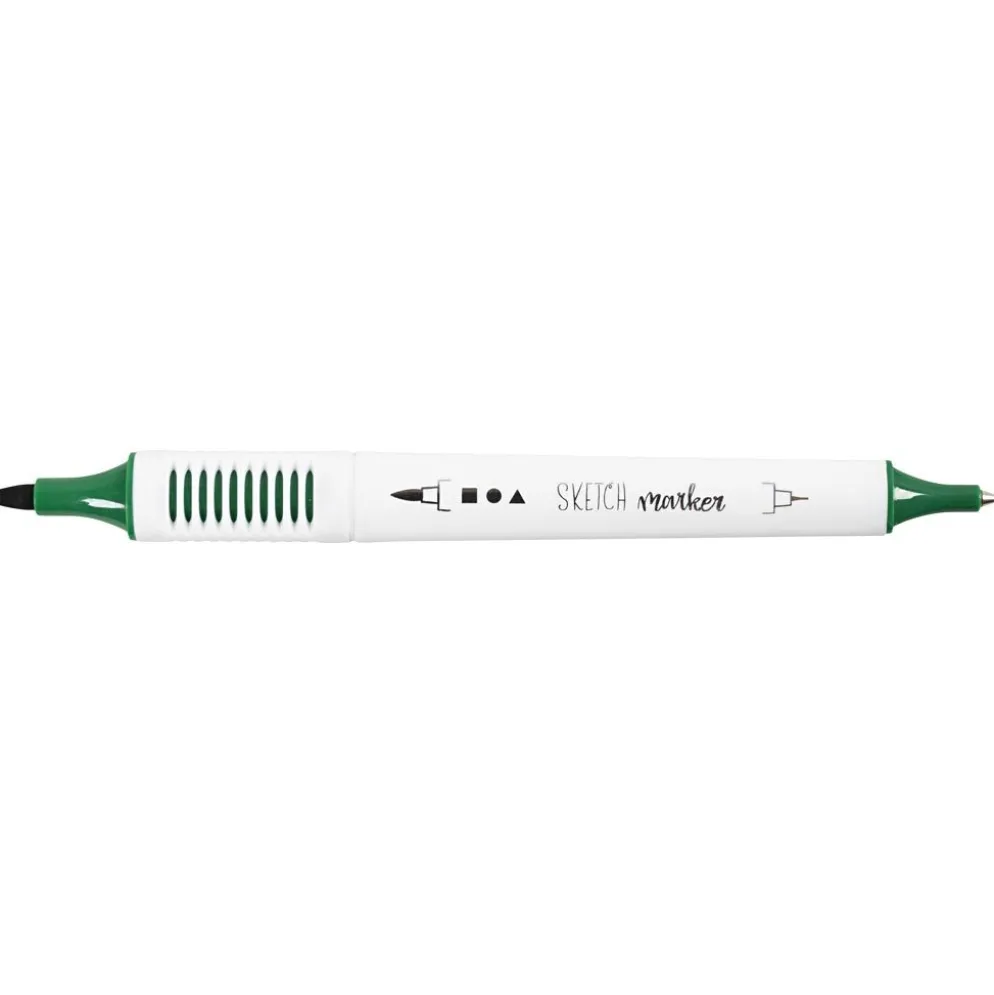 Sketch markers, spets 1+2-5 mm, standardfärger, 12 st./ 1 förp.
