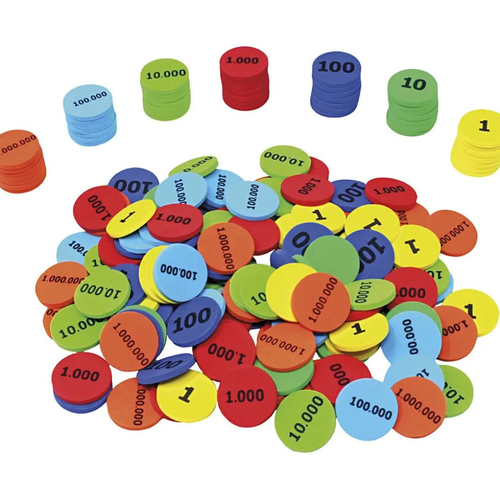 Skumgummimynt, 280 st./ 1 set
